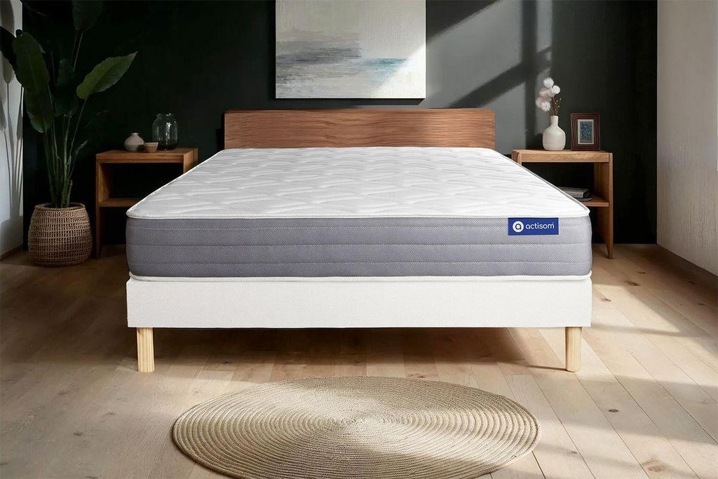 Actiflex dream matratze 160x195cm + Bettgestell mit lattenrost , Härtegrad 3 , Taschenfederkern und Memory-Schaum , Höhe : 22 cm