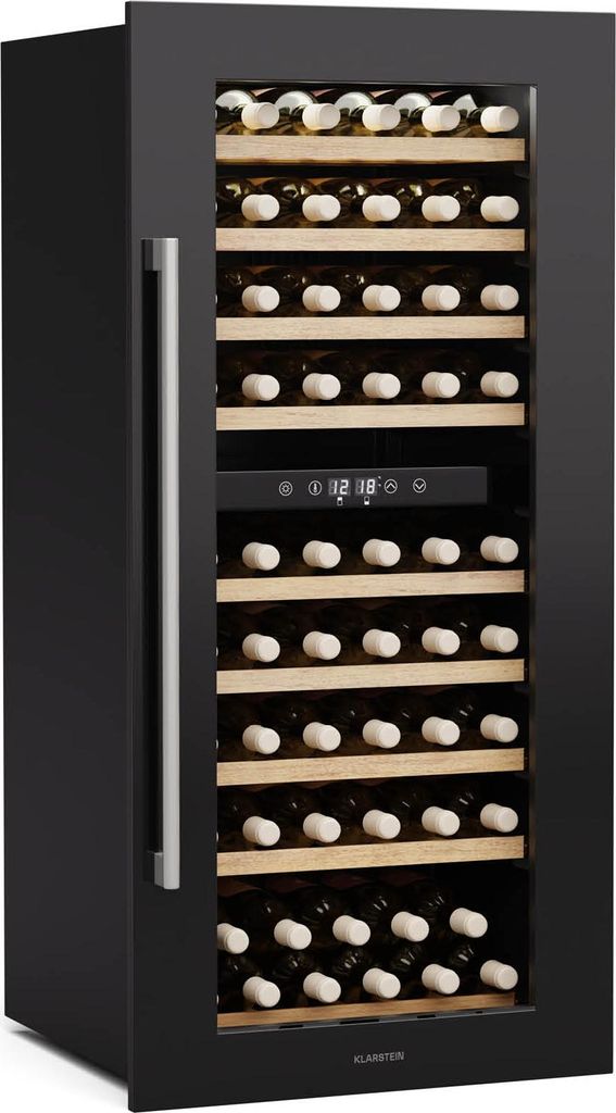 Klarstein Vinsider Duo Cave à Vin - 79 Bouteilles, 2 Zones, Image du produit 