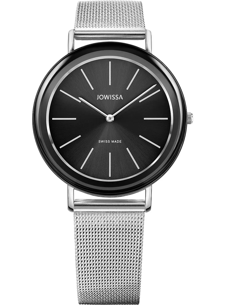 Montre-bracelet pour femme Jowissa Alto en acier brillant et cadran bleu