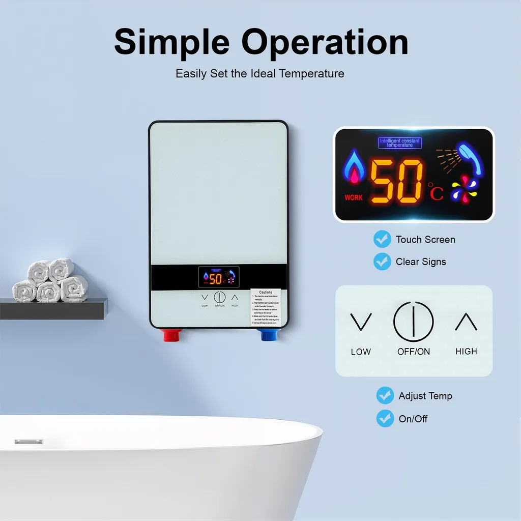 Bouilloire Programmable Blanche pour Thé, Café et Préparation Biberons