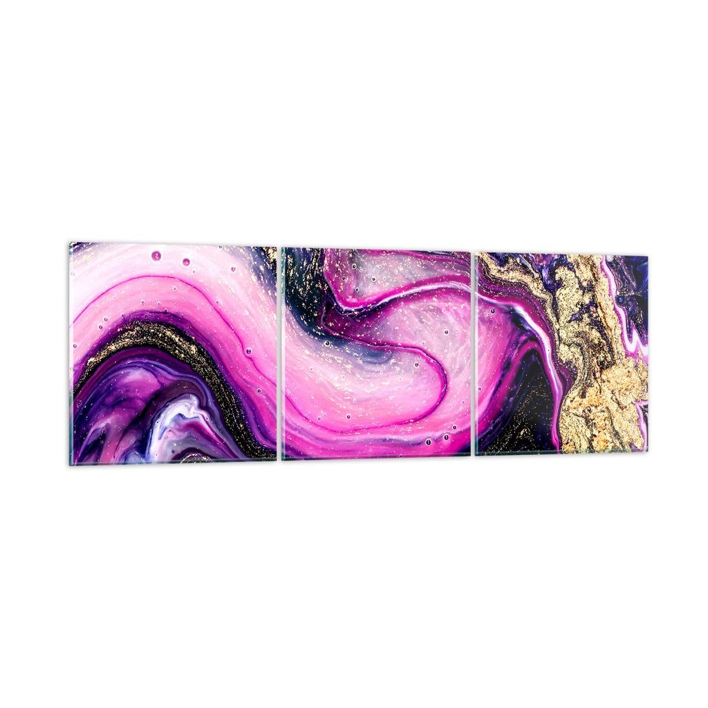 Bilder auf glas - Abstraktion modern - 150x50cm - Glasbilder - Wandbilder - Kunstdruck - zum Aufhängen bereit - Wanddekoration aus Glas - Glas Bil...