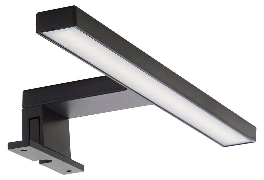 SOTECH LED Aufbauleuchte SKY 300 mm schwarz 4000K – Spiegelleuchte, neutralweiß