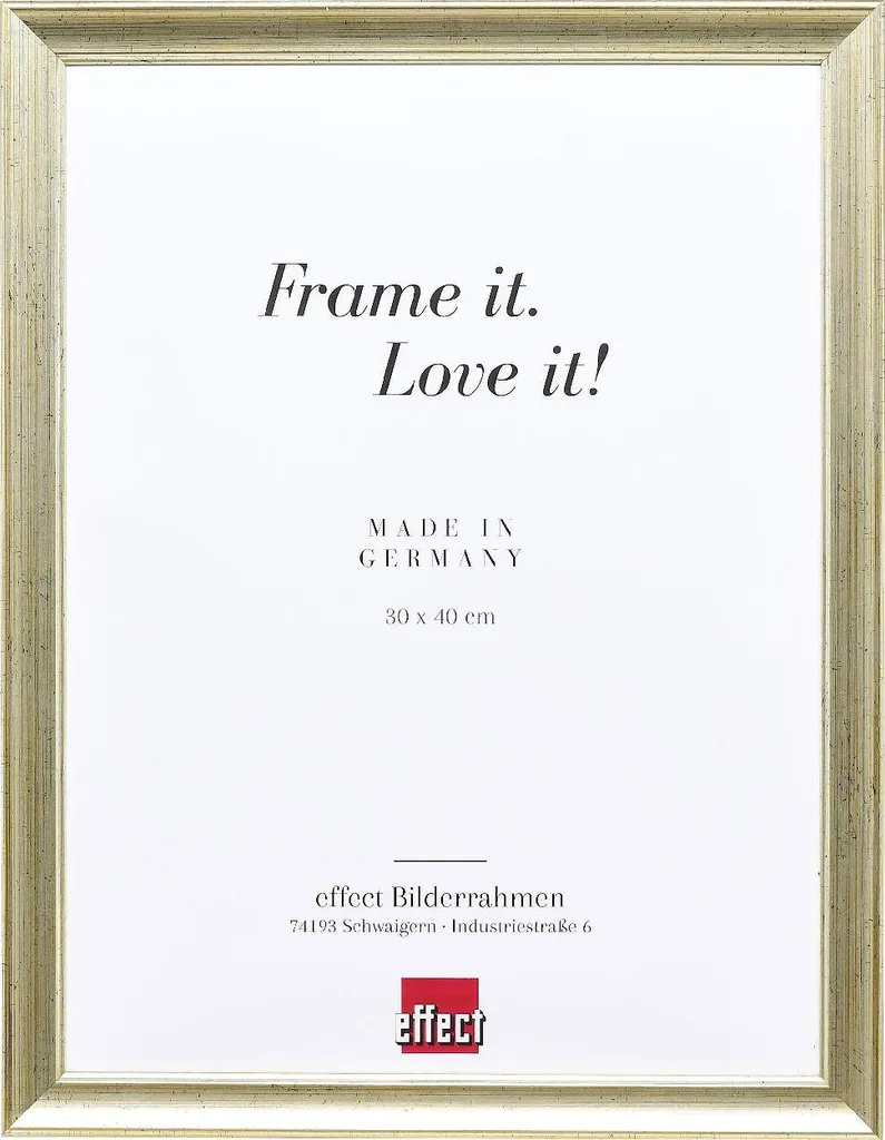 Cornice 15x20 cm Antiksilver Profilo 41 Legno e Vetro Acrilico Design