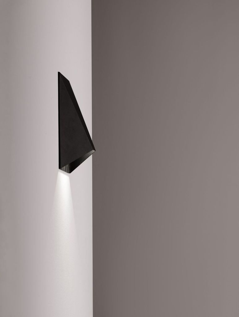 Nova Luce BAZZ LED Wandleuchte Schwarz 3W Warmweiss Produktbild 