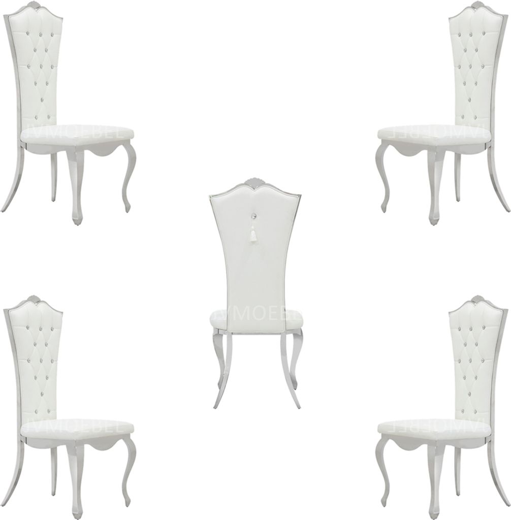 Design Stuhl Luxus Lehnstuhl Polster Stühle 4x Sessel Wohn EssZimmer