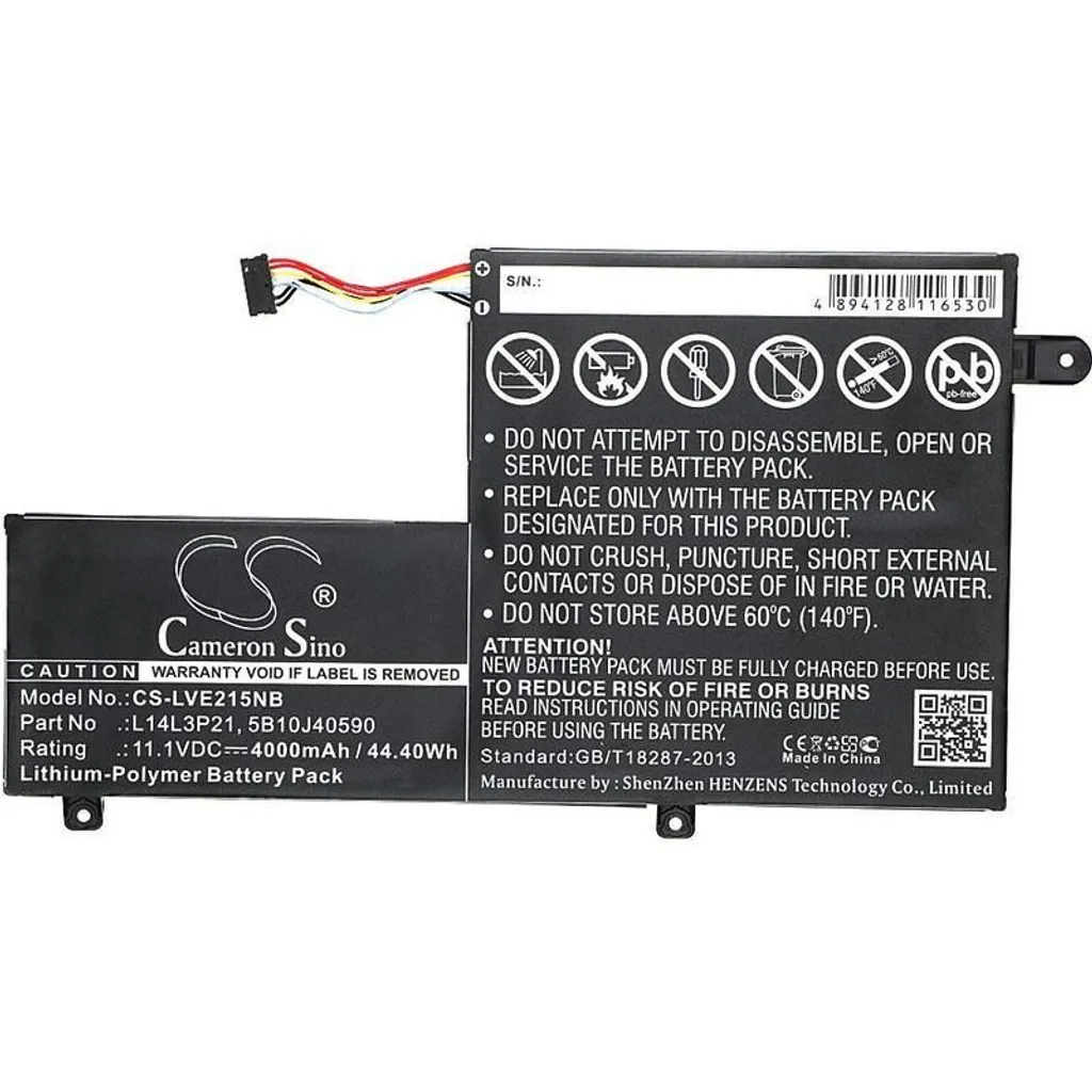 Batterie pour Lenovo Edge 2 (2-1580) - Pièce de Rechange Haute Capacité