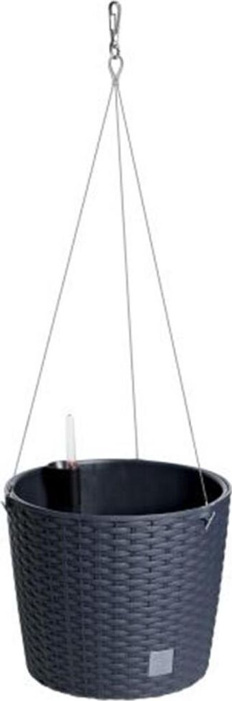 Vaso Prosperplast RATO ROUND L 25,6 cm appeso antracite Immagine del prodotto 