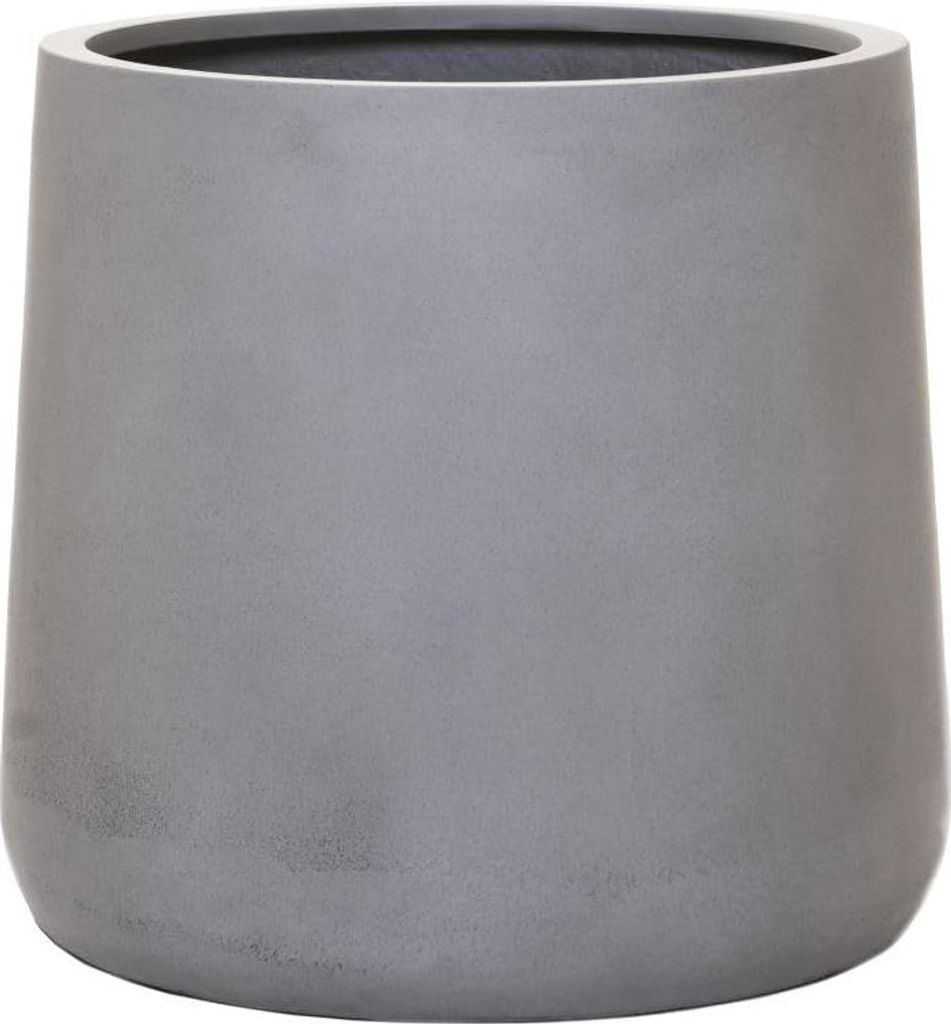 VIVANNO Pot de fleurs en fibre de verre VEKRA Rond, gris Image du produit 
