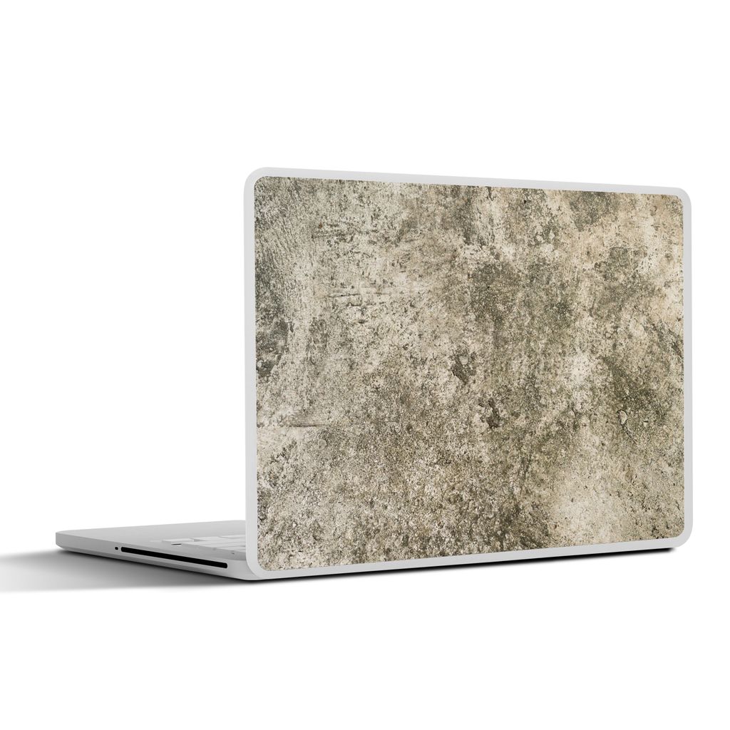 MuchoWow Laptop Aufkleber Sticker Cover Zement - Braun - Beton - Vintage 31x22.5 cm - Laptop-Deko