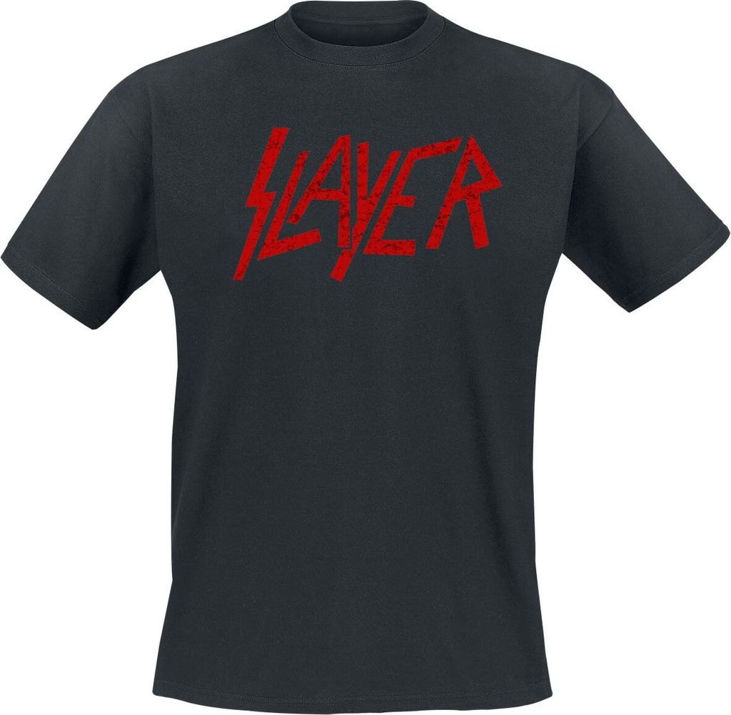 Slayer T-Shirt Herren Classic Logo Distressed schwarz XXL