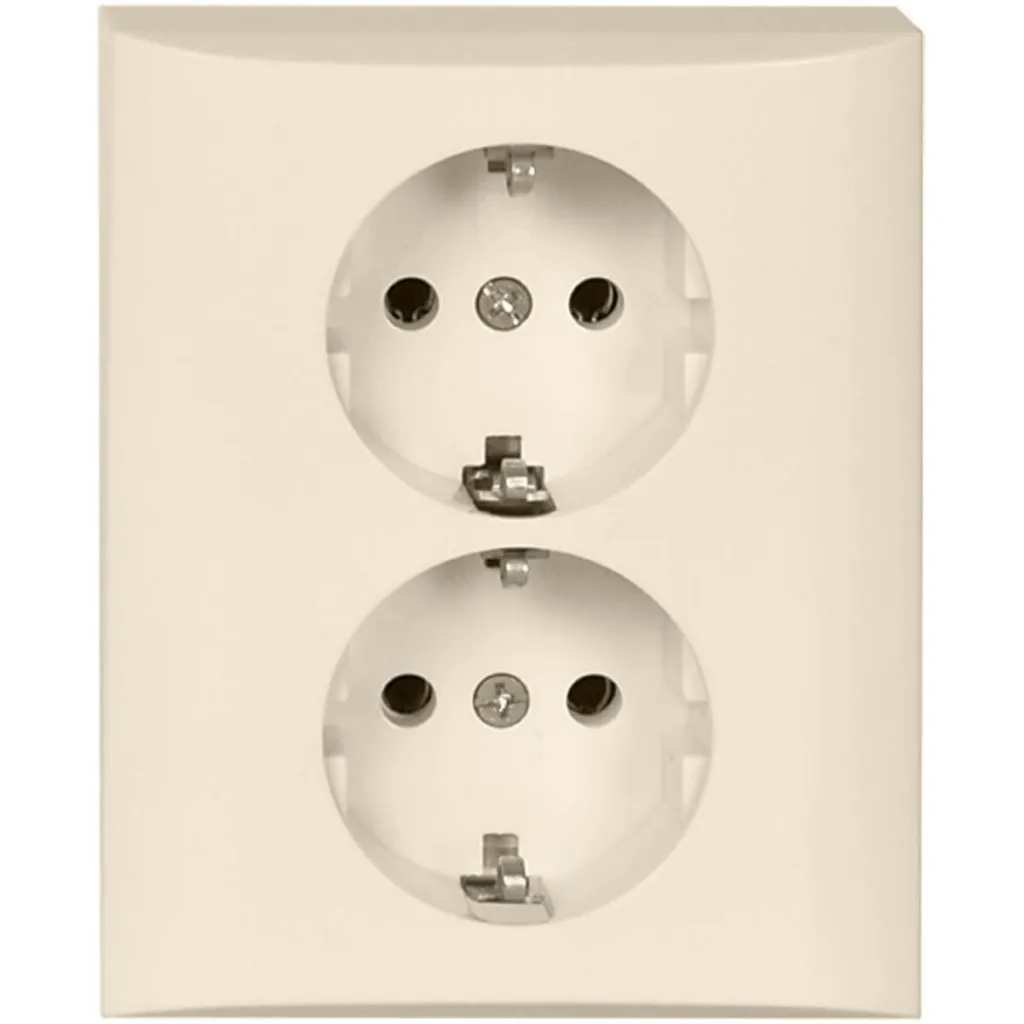 Prise murale type F Schneider 275404 en duroplast blanc haute qualité