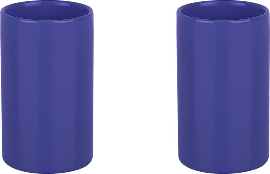 spirella Zahnputzbecher Tube Navy 2er Set Produktbild 
