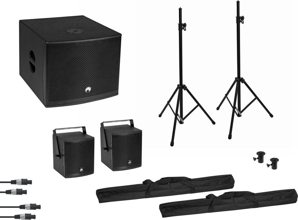 Omnitronic Molly 2.1 Aktives PA-Lautsprecher-Set inkl. Subwoofer, Bluetooth (20000836)