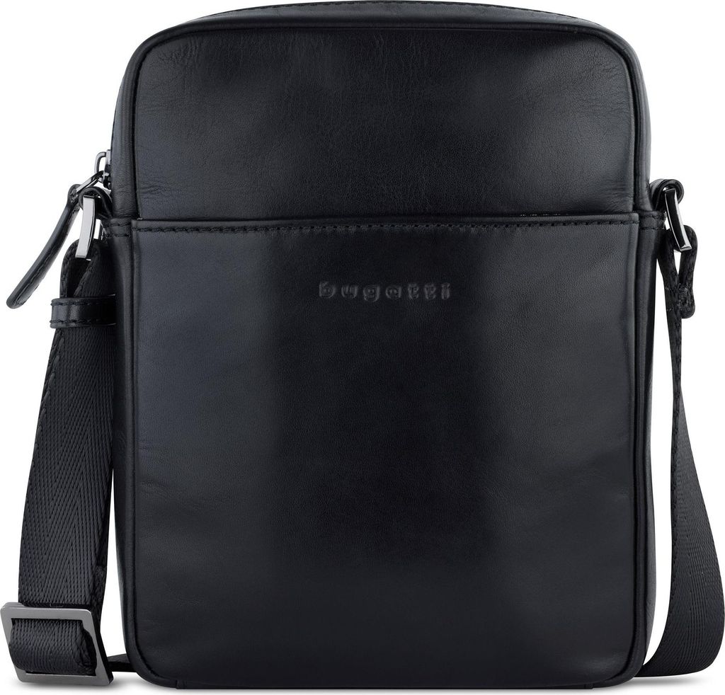 bugatti Schultertasche Umhängetasche Romano Shoulderbag Black schwarz