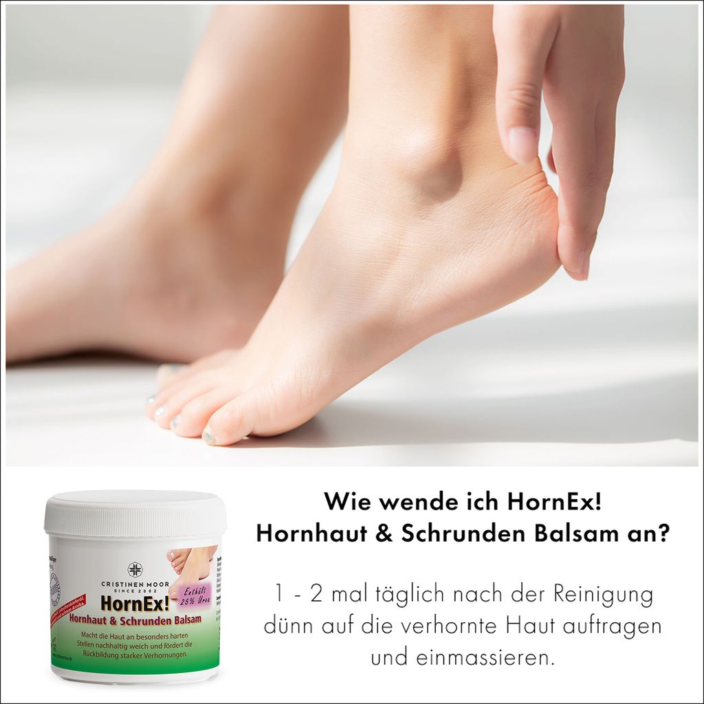 Cristinen Moor HornEx! Hornhaut und Schrunden Balsam mit Produktbild 4