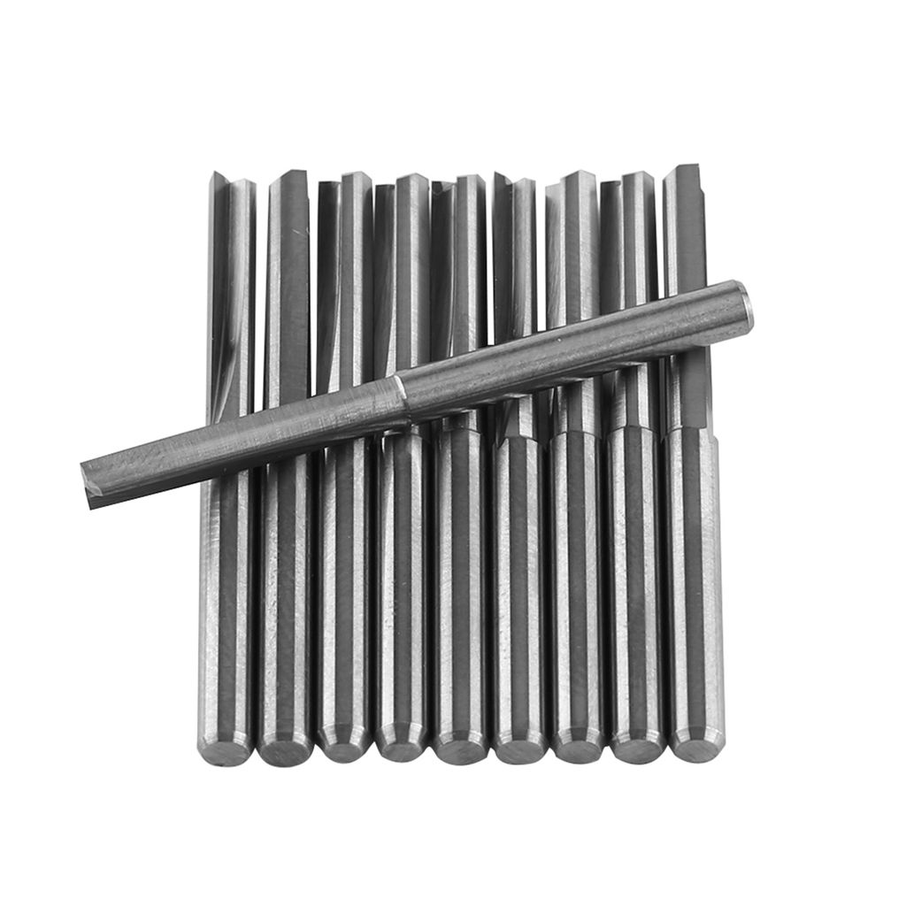 10 kusů CNC fréz 3,175 mm Oboustranné frézovací nástroje Obrázek produktu 