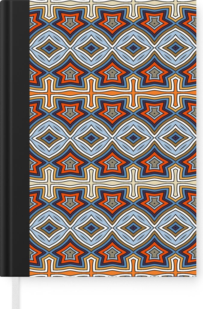 MuchoWow Notizbuch Tagebuch Haushaltsbuch Notebook A5 Muster - Afrika - Formen - Notizblock - Notizheft - Notebook - Schreibblock - Papier
