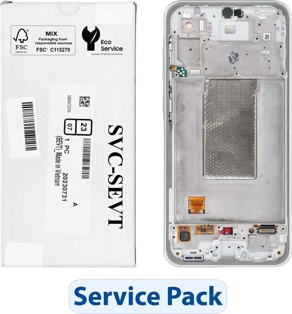 Écran Samsung A36 5G GH82-36841C LCD Service Pack Couleur Lime A366B
