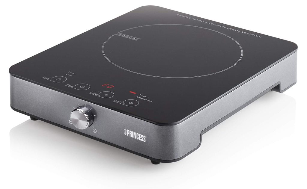 Princess 303010 Induktionskochplatte, Schwarz, Silber, Produktbild 