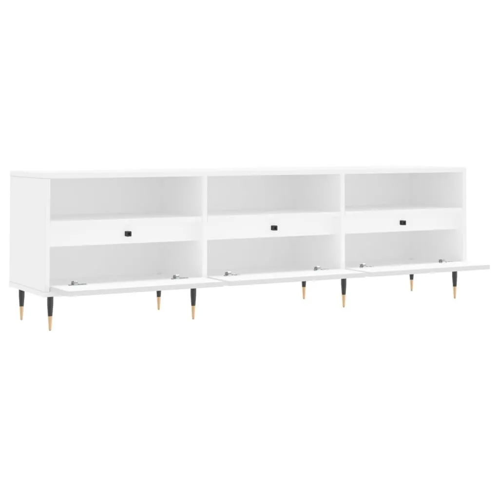 Mobile TV Bianco Elegante 150cm | Arredamento Soggiorno Legno Design - 6
