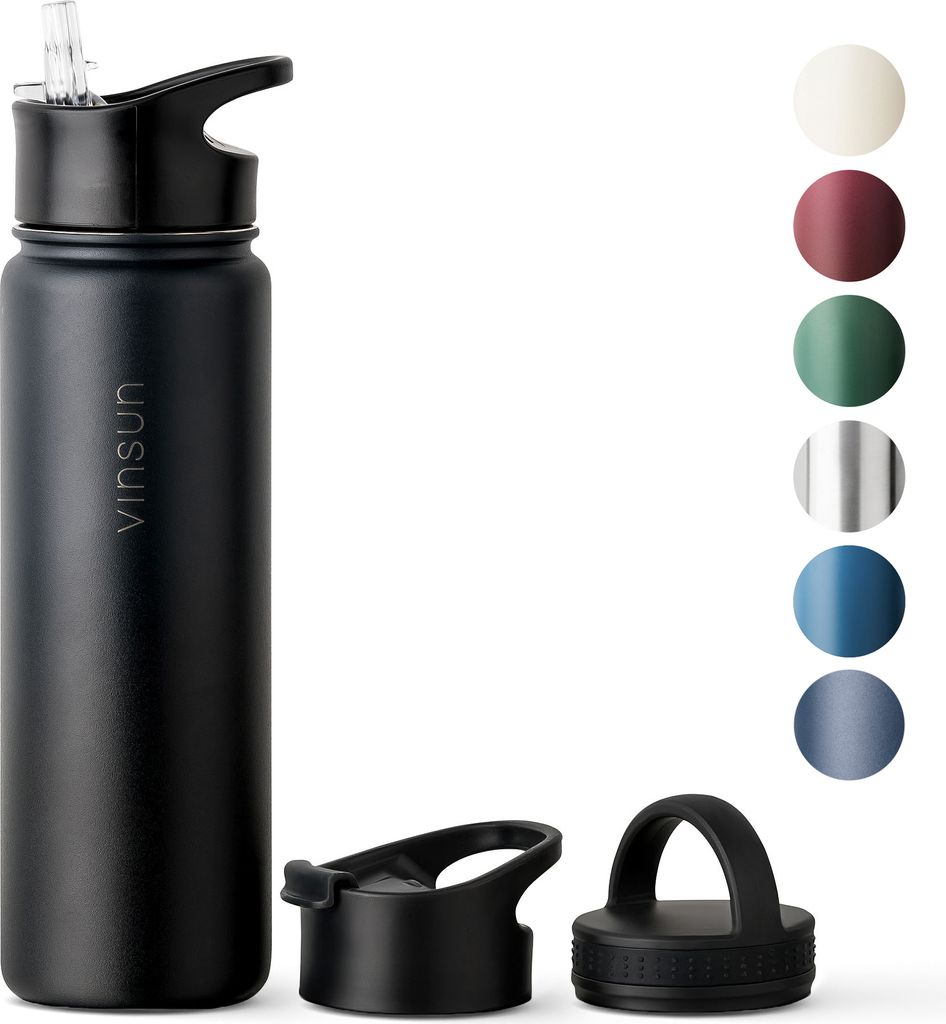 Trinkflasche Edelstahl 750ml Thermo Flasche Sport Produktbild 