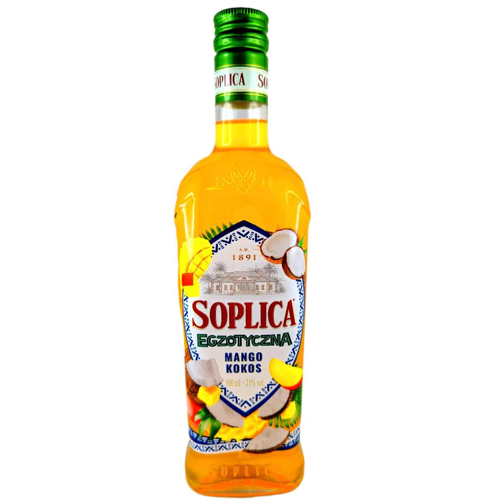 Soplica Egzotyczna Likör Mango & Kokos 0,5L 21% vol. Produktbild 