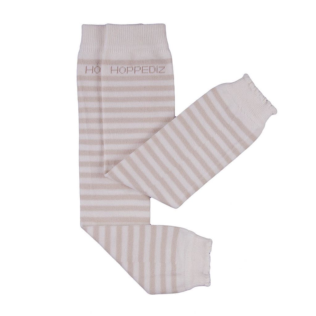 HOPPEDIZ Beinstulpen Bio-Babystulpen creme/sand Produktbild 