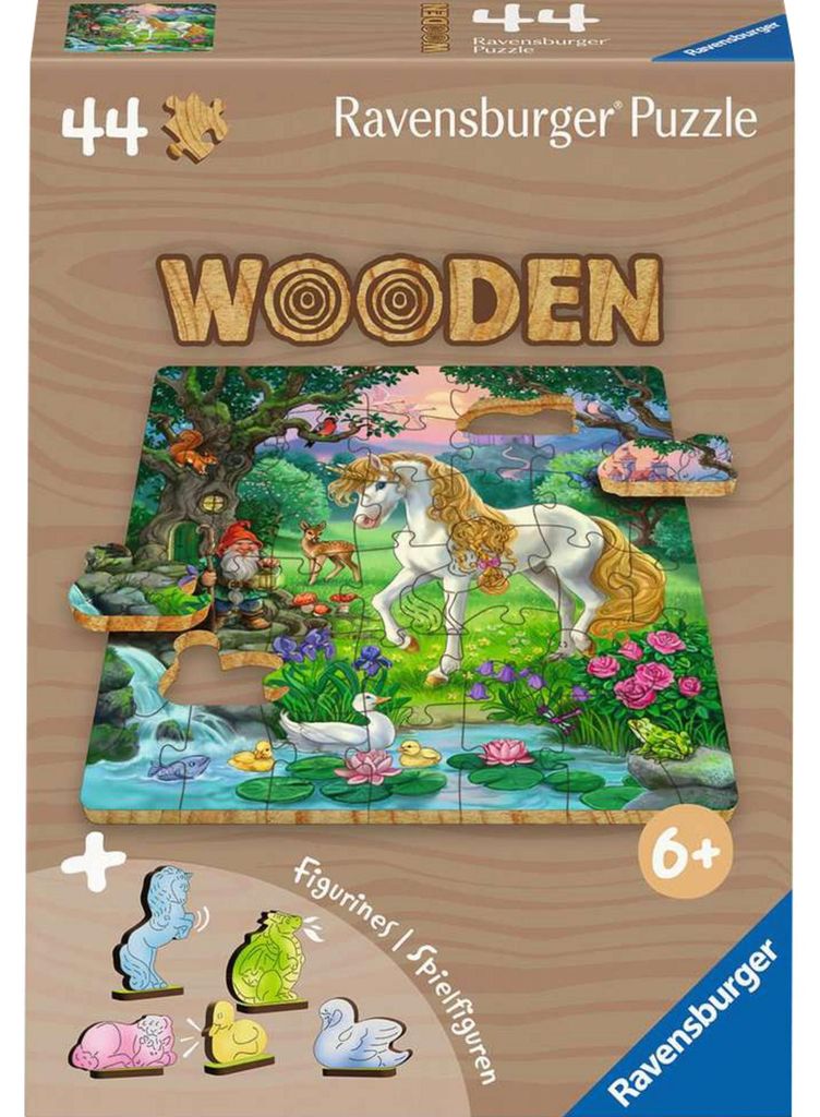 Wooden Puzzles Kids - Märchenhaftes Einhorn (44 Teile)