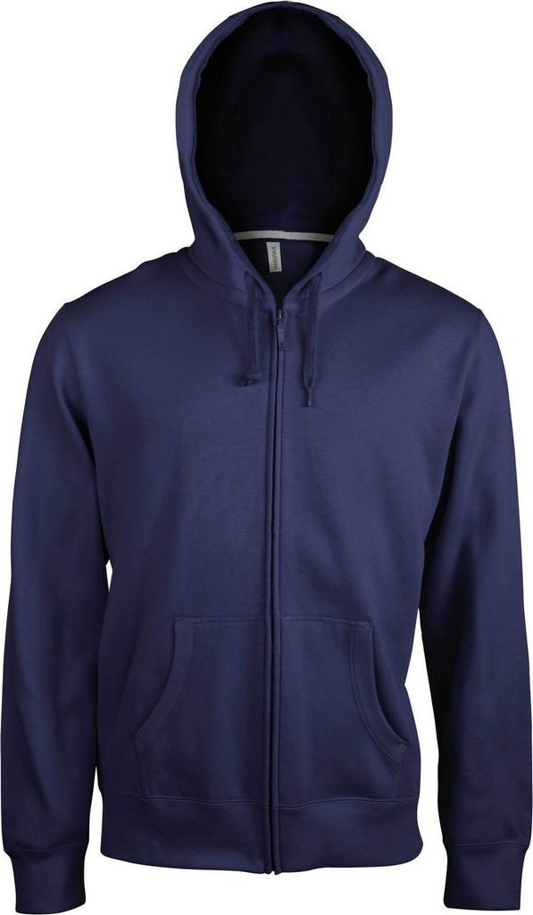 Kariban Uni Sweatjacke Kapuzenjacke Kapuzenpullover Zipperjacke , Größe:XL, Farbe:Navy Blau