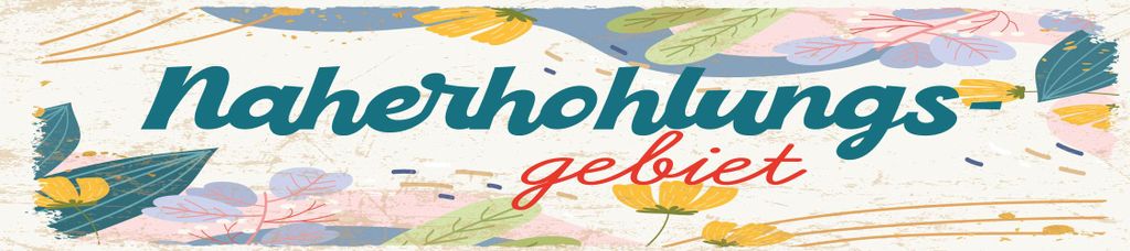 vianmo Blechschild 10x46 cm Naherholungsgebiet Blumen