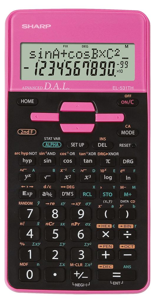 Sharp EL531THBPK - ROSA, Kapsa, Calculadora científica, 10 Imagen del producto 