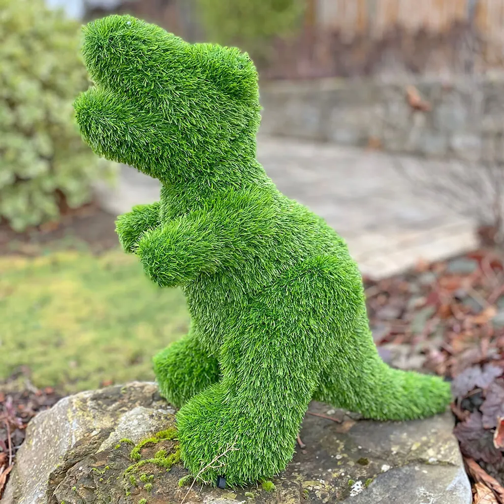 AniPlants Figurine d'Herbe Dinosaure T-Rex 55cm Décoration de Jardin
