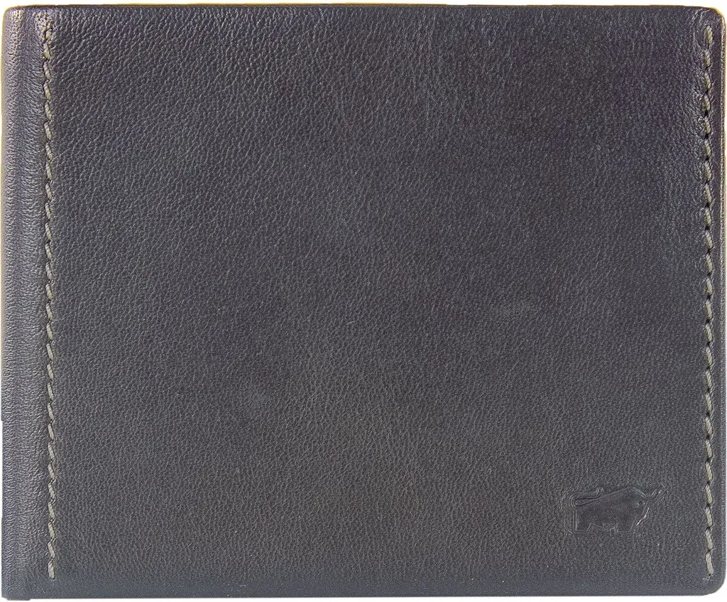 Porte-monnaie en Cuir Henry Navy : Braun Büffel Portefeuille de Luxe