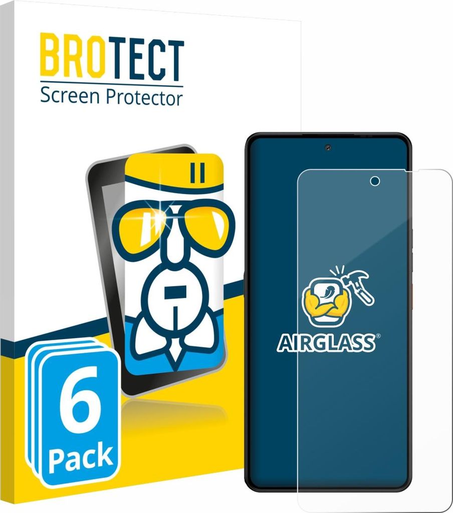 6x BROTECT Schutzglas für Gigaset GS6 Pro Schutzfolie Panzer Folie Glas Display Schutz klar