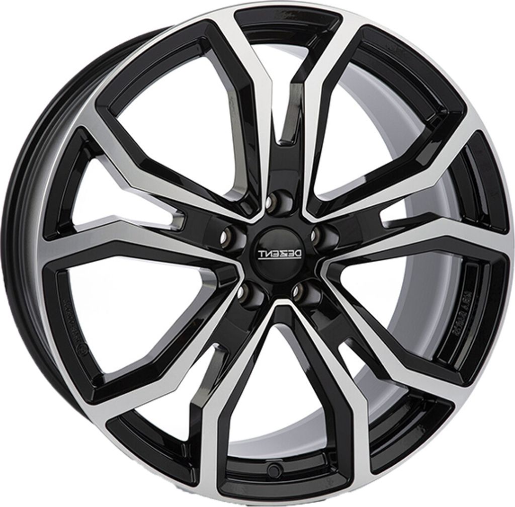 ALUFELGE DEZENT TV dark 8.5x20 5x112 ET 28 BLACK/POLISHED