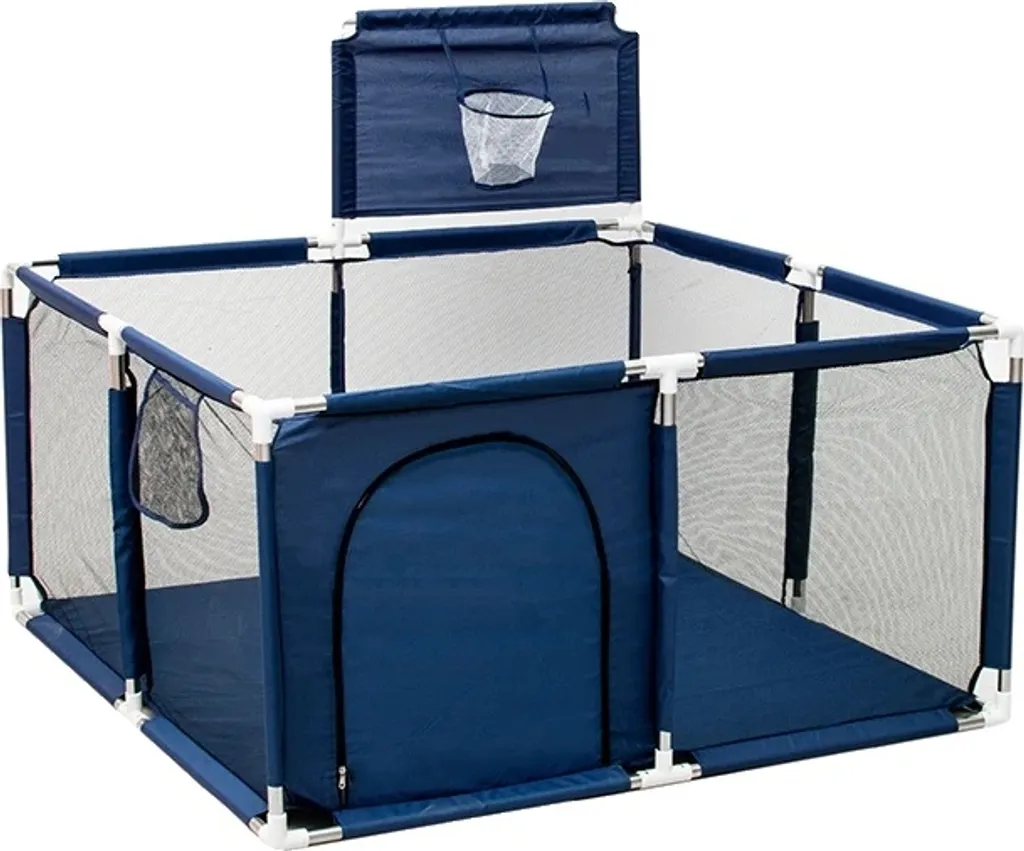 Box Bambini Grande 128x128 - Recinto Giochi Resistente Blu-S