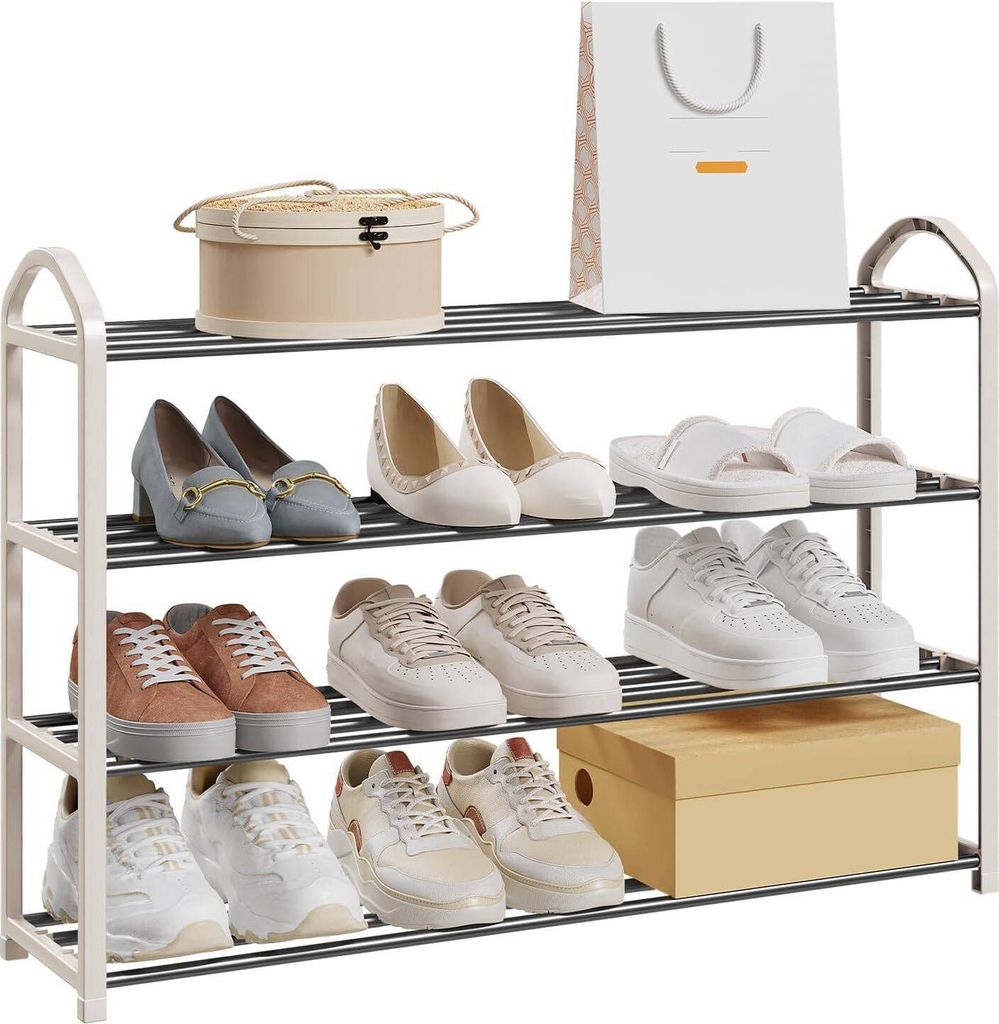 EUGAD Schuhregal mit 4 Ebenen leichte Schuhablage für 12-16 Produktbild 