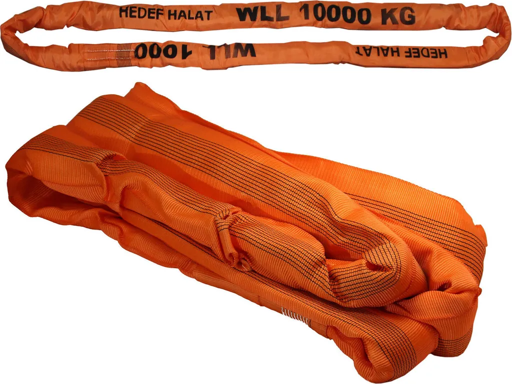 Sangle de levage tubulaire 10t et 20m de périmètre pour manutention lourde