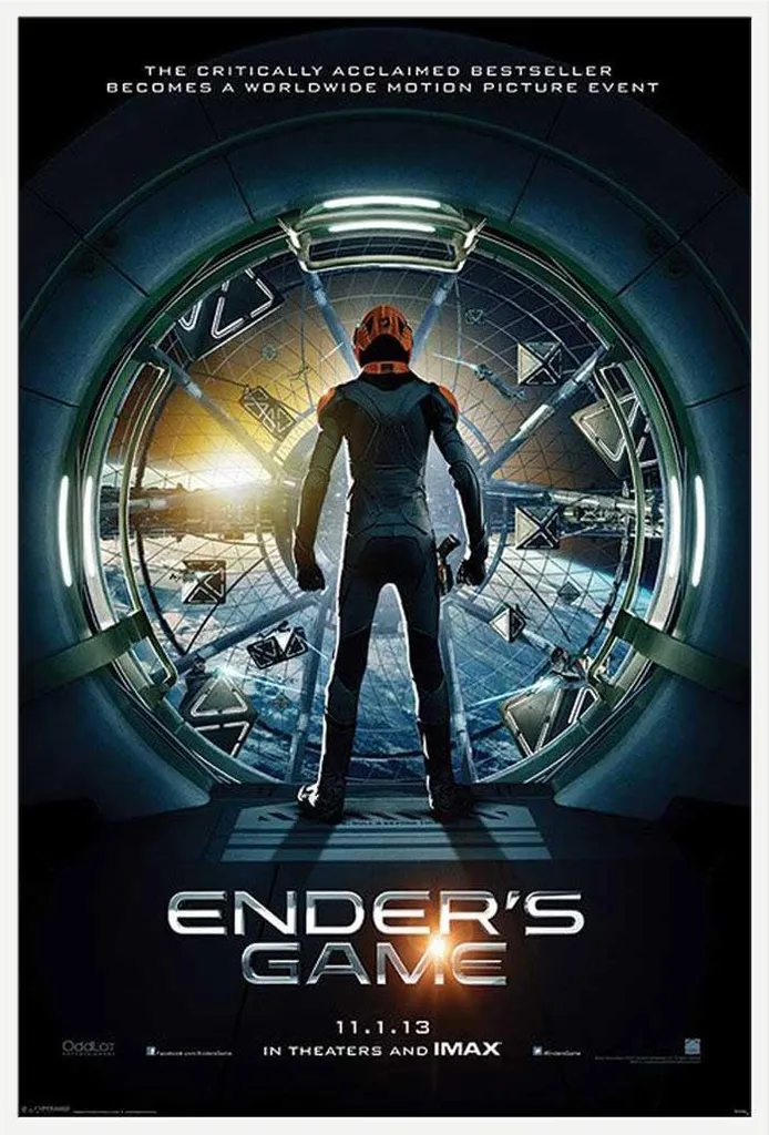 Affiche Ender's Game Encadrée sans Verre Shinsuke Blanc Vitre Acrylique