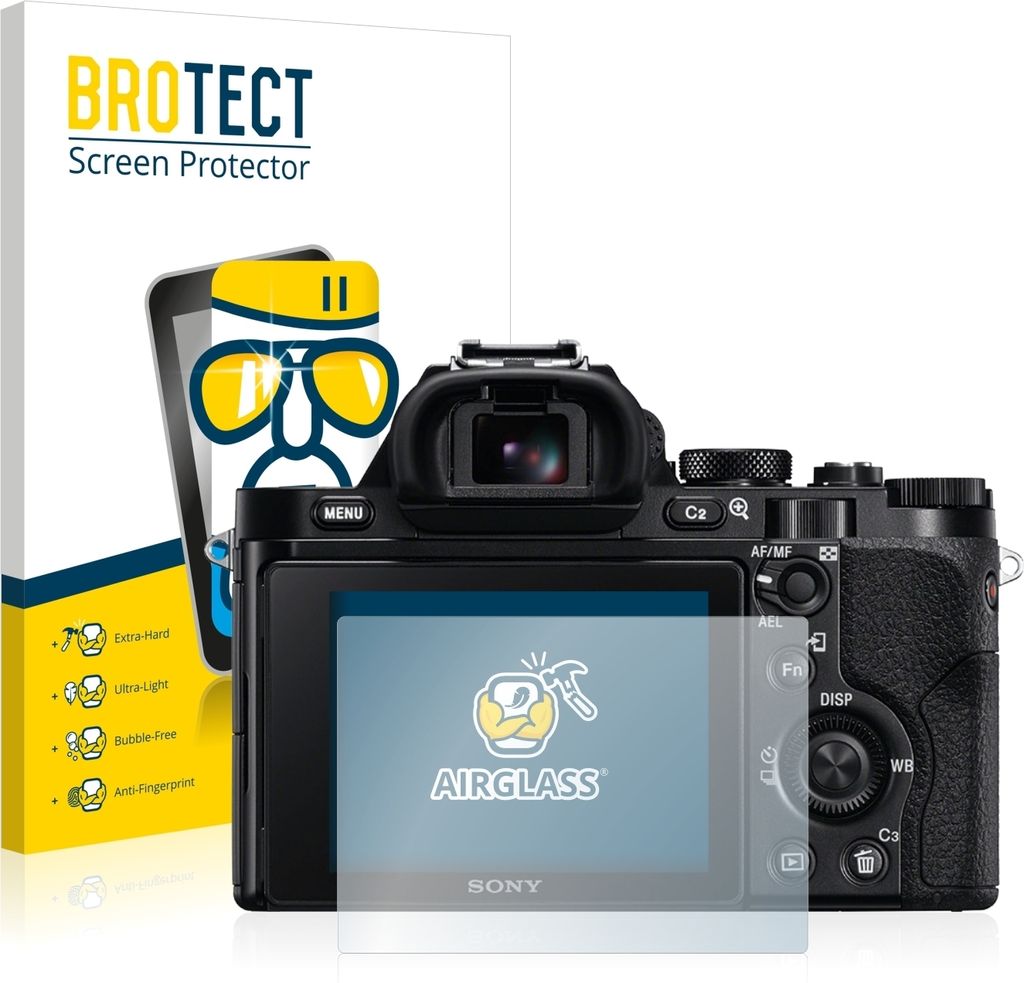 BROTECT Schutzglas für Sony Alpha 7S Schutzfolie Panzer Folie Glas Display Schutz klar