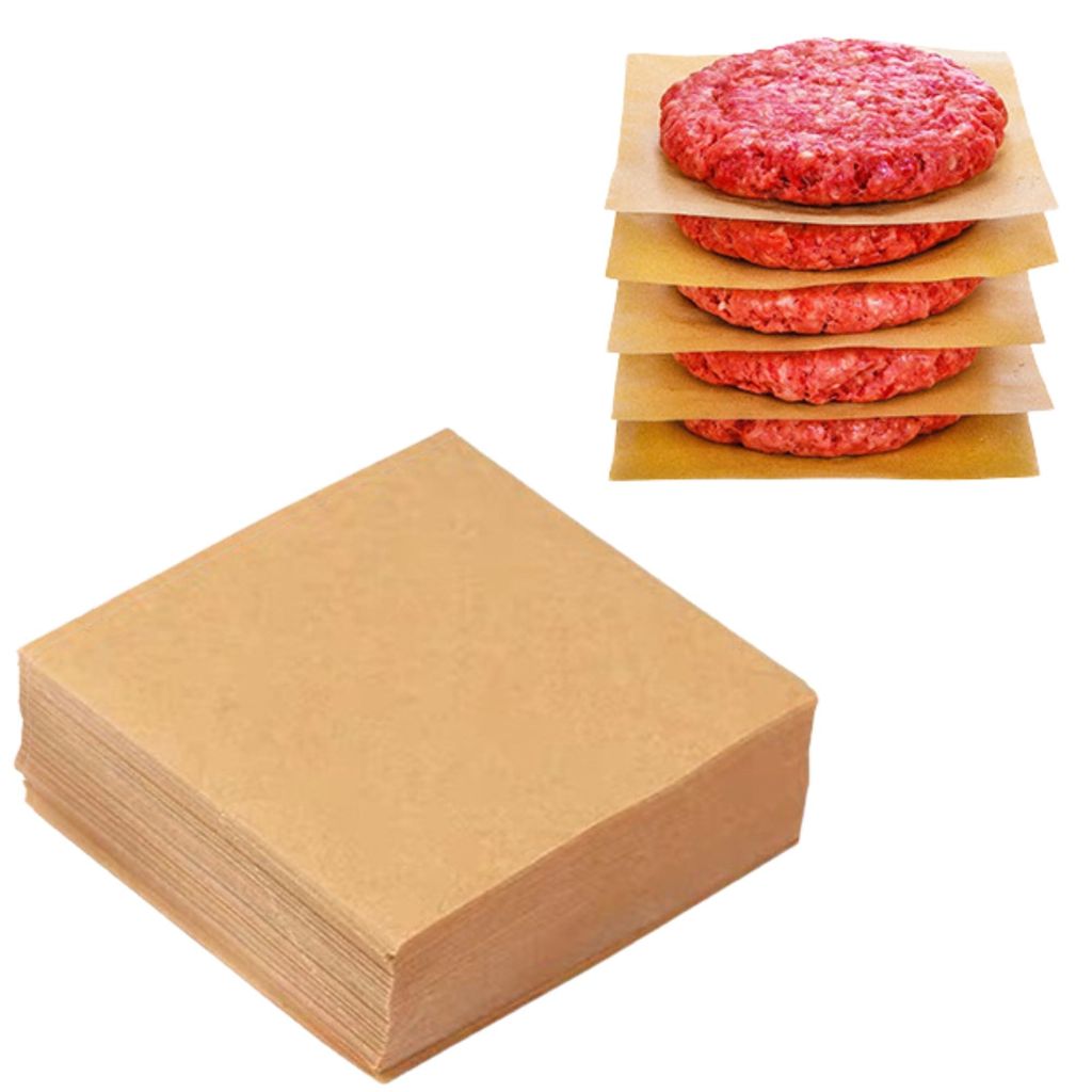 Packung mit 1000 Blatt Antihaft-Backpapier für Fleischbällchenpressen – Ø 11 cm, ideal für die Zubereitung von Fleischbällchen und Hamburger...