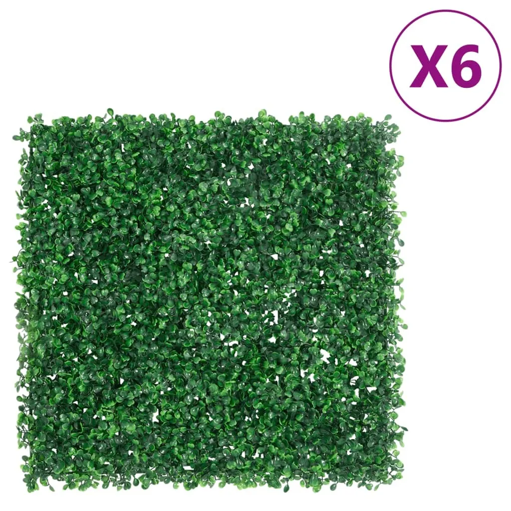 Siepi artificiali 6 pz. Verde 50x50 cm