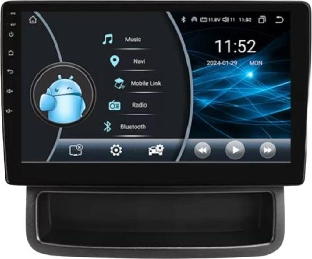 Autoradio mit Bluetooth und CarPlay für Renault Trafic und Opel Vivaro (2010–2014), kompatibel mit Apple und Android, Stereoanlage, Navigationss...