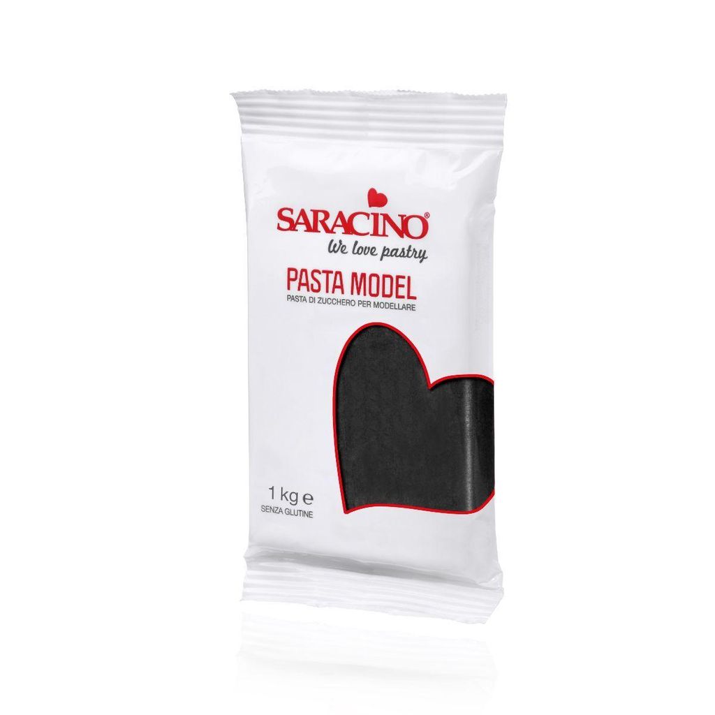 Pasta modelarska Saracino czarna 1 kg Zdjęcie produktu 