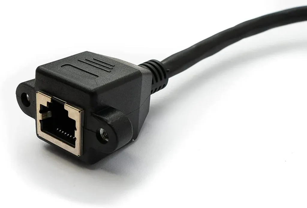 Cavo USB 2.0 Mini B Angolato Spiralato 100cm Nero System-S | Resistente