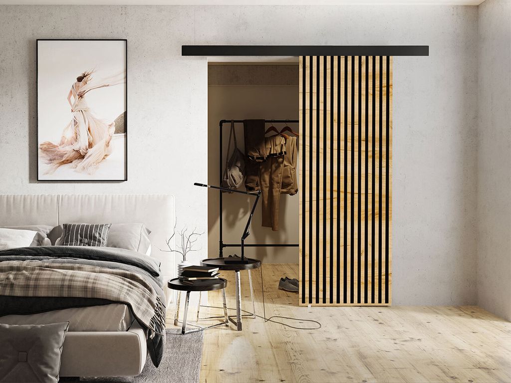 Posuvné interiérové dveře MIDLAND - 70 cm, dub kraft / Obrázek produktu 