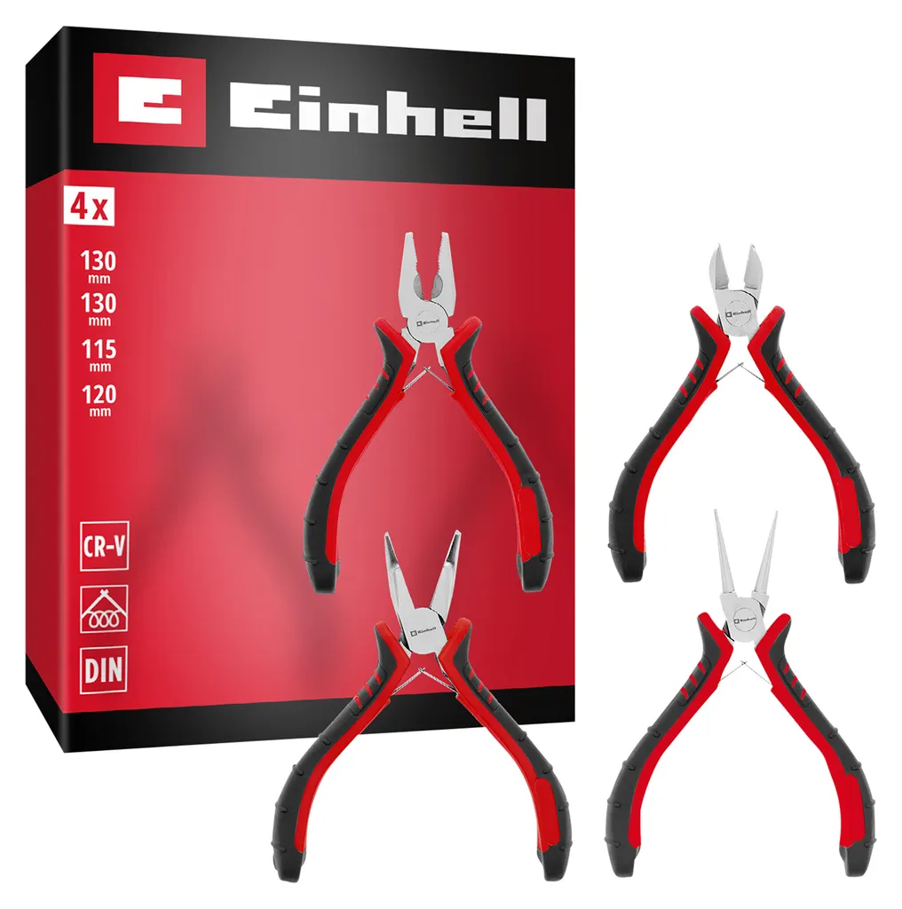 Jeu de pinces de précision Einhell pour atteindre les zones difficiles