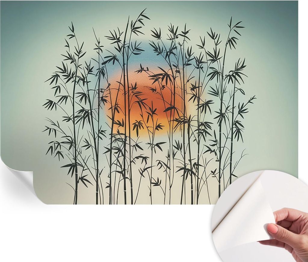 Selbstklebende Wandtapete - Dekorative Tapete für Wohnzimmer - Klebefolie für Wandbilder - Tapetenfolie für Wanddekoration - 152x104 cm - Harmon...