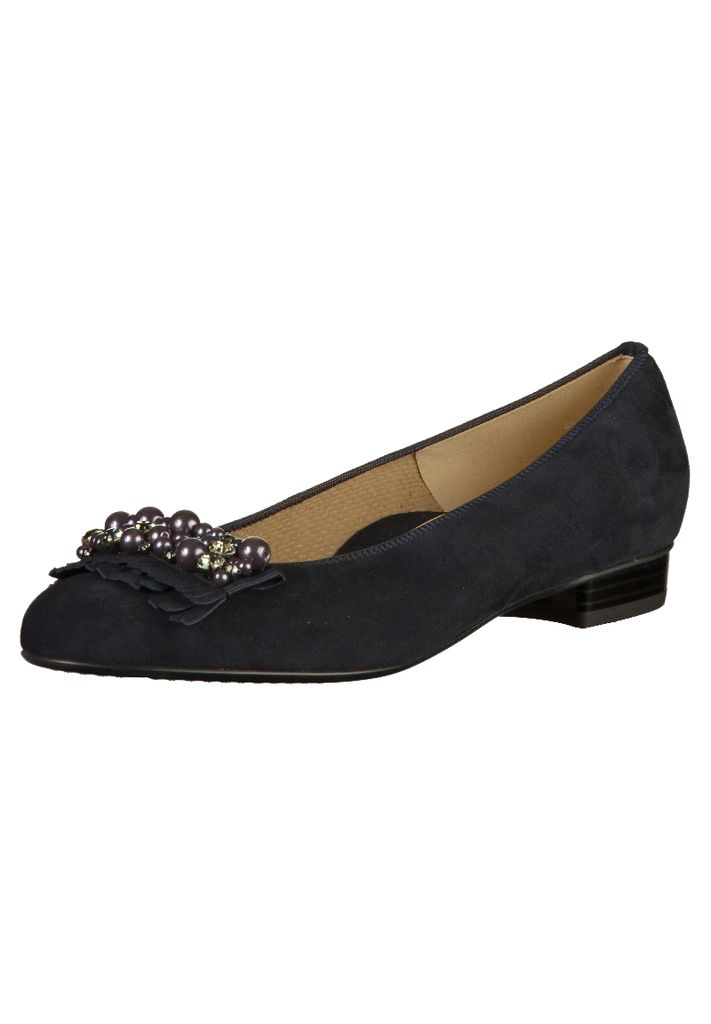 Ara Damen Ballerinas in Blau, Größe 4.5