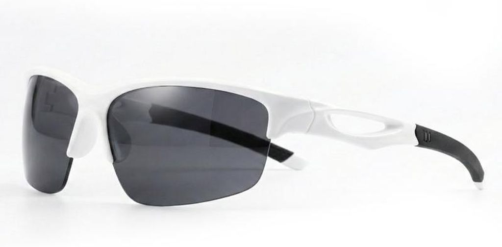 VeyRey Sportsonnenbrille Blixe weiß fassung schwarz gläser Univerzální